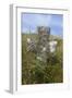 Grave Cross in Sea Dunes at Church of St. Tanwg-null-Framed Photographic Print