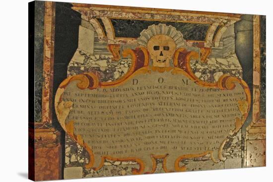 Grave Marker with Skull, St. John's Catholic Co-Cathedral, 1577-null-Stretched Canvas