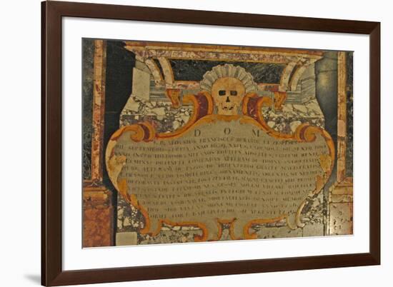 Grave Marker with Skull, St. John's Catholic Co-Cathedral, 1577-null-Framed Giclee Print