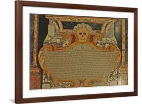 Grave Marker with Skull, St. John's Catholic Co-Cathedral, 1577-null-Framed Giclee Print