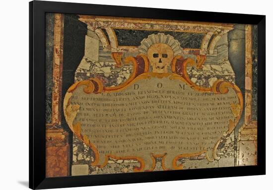 Grave Marker with Skull, St. John's Catholic Co-Cathedral, 1577-null-Framed Giclee Print