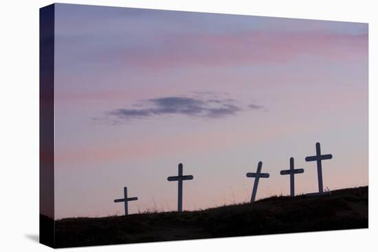 Grave Markers, Seward Peninsula, Alaska-Ken Archer-Stretched Canvas