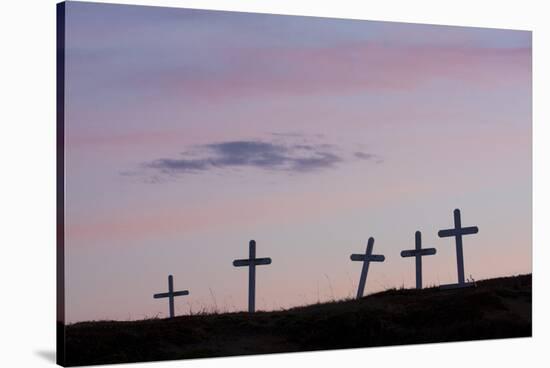 Grave Markers, Seward Peninsula, Alaska-Ken Archer-Stretched Canvas