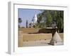 Grave of Al-Mahdi Lies Beneath the Large Mausoleum in Back, His Former Home Is in Foreground, Sudan-Nigel Pavitt-Framed Photographic Print