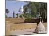 Grave of Al-Mahdi Lies Beneath the Large Mausoleum in Back, His Former Home Is in Foreground, Sudan-Nigel Pavitt-Mounted Photographic Print