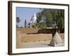 Grave of Al-Mahdi Lies Beneath the Large Mausoleum in Back, His Former Home Is in Foreground, Sudan-Nigel Pavitt-Framed Photographic Print