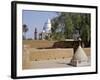 Grave of Al-Mahdi Lies Beneath the Large Mausoleum in Back, His Former Home Is in Foreground, Sudan-Nigel Pavitt-Framed Photographic Print