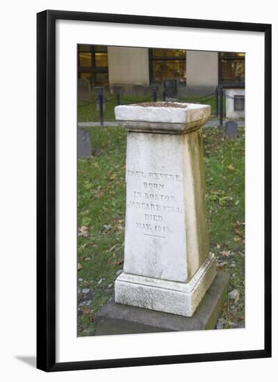 Grave of Paul Revere-Hal Beral-Framed Photographic Print