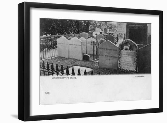 Grave of the Poet William Wordsworth, Grasmere, Westmorland, 20th Century-null-Framed Giclee Print