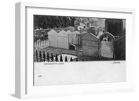 Grave of the Poet William Wordsworth, Grasmere, Westmorland, 20th Century-null-Framed Giclee Print