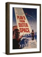 Grave Robbers From Outer Space, 1959, "Plan 9 From Outer Space" Directed by Ed Wood-null-Framed Giclee Print
