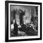 Grave Soldier on Cot Next to Ornate Confessional in Makeshift Hospital in Cens Cathedral-W^ Eugene Smith-Framed Photographic Print