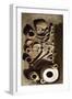 Grave with Human Remains and Ceramics, from Ascoli Satriano, Apulia, Italy-null-Framed Giclee Print