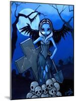 Gravedigger - a Gothic Angel-Jasmine Becket-Griffith-Mounted Art Print