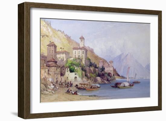 Gravedona, Lake Como, 1895-William Callow-Framed Giclee Print