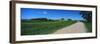 Gravel and dirt road through farm, North Dakota, USA-null-Framed Photographic Print