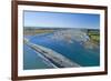 Gravel bar at mouth of Rakaia River, Mid Canterbury, South Island, New Zealand-David Wall-Framed Photographic Print