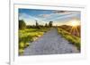 Gravel Path with Setting Sun Star-JamesWheeler-Framed Photographic Print