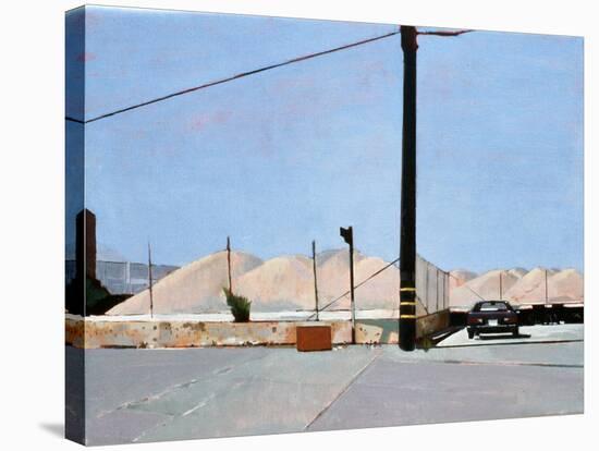 Gravel Piles Downtown La, 2007-Peter Wilson-Stretched Canvas