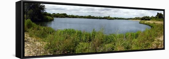 Gravel Pit Pond-Dr. Keith Wheeler-Framed Stretched Canvas