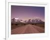 Gravel Road and Cuernos Del Paine, Torres Del Paine National Park, Patagonia, Chile, South America-Jochen Schlenker-Framed Photographic Print