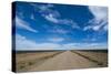 Gravel Road Through the Desert of Patagonia, Chile, South America-Michael Runkel-Stretched Canvas