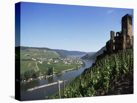 Gravenburg Castle, River Mosel, Rhineland Palatinate, Germany-Oliviero Olivieri-Stretched Canvas