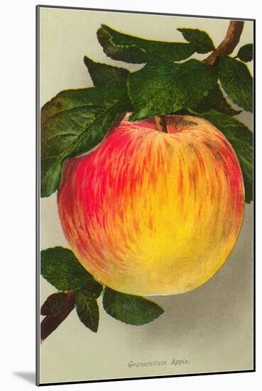 Gravenstein Apple-null-Mounted Art Print