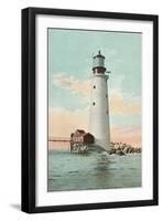 Graves Lighthouse, Boston Harbor-null-Framed Art Print