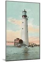 Graves Lighthouse, Boston Harbor-null-Mounted Art Print