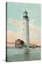 Graves Lighthouse, Boston Harbor-null-Stretched Canvas