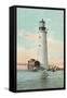 Graves Lighthouse, Boston Harbor-null-Framed Stretched Canvas