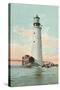 Graves Lighthouse, Boston Harbor-null-Stretched Canvas