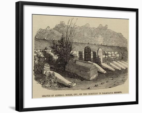 Graves of Admiral Boxer, Etc, on the Cemetery in Balaclava Heights-null-Framed Giclee Print