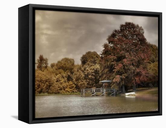 Graves Pond in Autumn-Jai Johnson-Framed Stretched Canvas