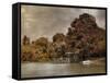 Graves Pond in Autumn-Jai Johnson-Framed Stretched Canvas