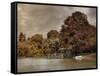 Graves Pond in Autumn-Jai Johnson-Framed Stretched Canvas