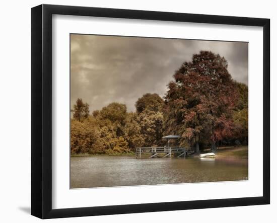 Graves Pond in Autumn-Jai Johnson-Framed Giclee Print