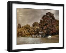 Graves Pond in Autumn-Jai Johnson-Framed Giclee Print