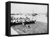 Gravesend 'seaside'-null-Framed Stretched Canvas