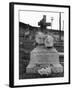Gravestone in Bethlehem graveyard, Pennsylvania, 1935-Walker Evans-Framed Photographic Print