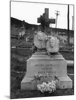 Gravestone in Bethlehem graveyard, Pennsylvania, 1935-Walker Evans-Mounted Photographic Print