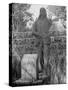 Gravestone of James Butler Hickok with Statue Behind-Alfred Eisenstaedt-Stretched Canvas