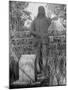 Gravestone of James Butler Hickok with Statue Behind-Alfred Eisenstaedt-Mounted Photographic Print