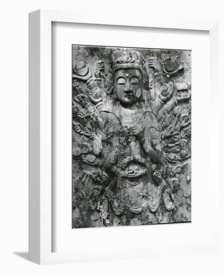 Gravestone Relief Figure, Japan, 1970-Brett Weston-Framed Photographic Print