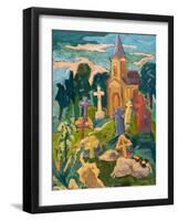 Graveyard And Chapel, 2005-Marta Martonfi-Benke-Framed Giclee Print