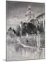 Graveyard and Mission, San Luis Rey De Francia, California, from 'The Century Illustrated Monthly…-Henry Sandham-Mounted Giclee Print