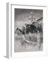 Graveyard and Mission, San Luis Rey De Francia, California, from 'The Century Illustrated Monthly…-Henry Sandham-Framed Giclee Print