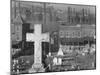 Graveyard and steel mill in Bethlehem, Pennsylvania, 1935-Walker Evans-Mounted Photographic Print