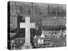 Graveyard and steel mill in Bethlehem, Pennsylvania, 1935-Walker Evans-Stretched Canvas